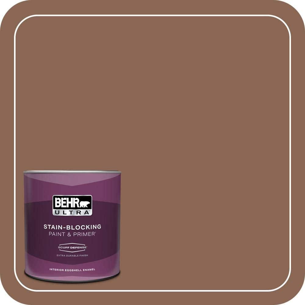 BEHR ULTRA 1 qt. #PPU3-17 Clay Pot Extra Durable Eggshell Enamel Interior Paint & Primer
