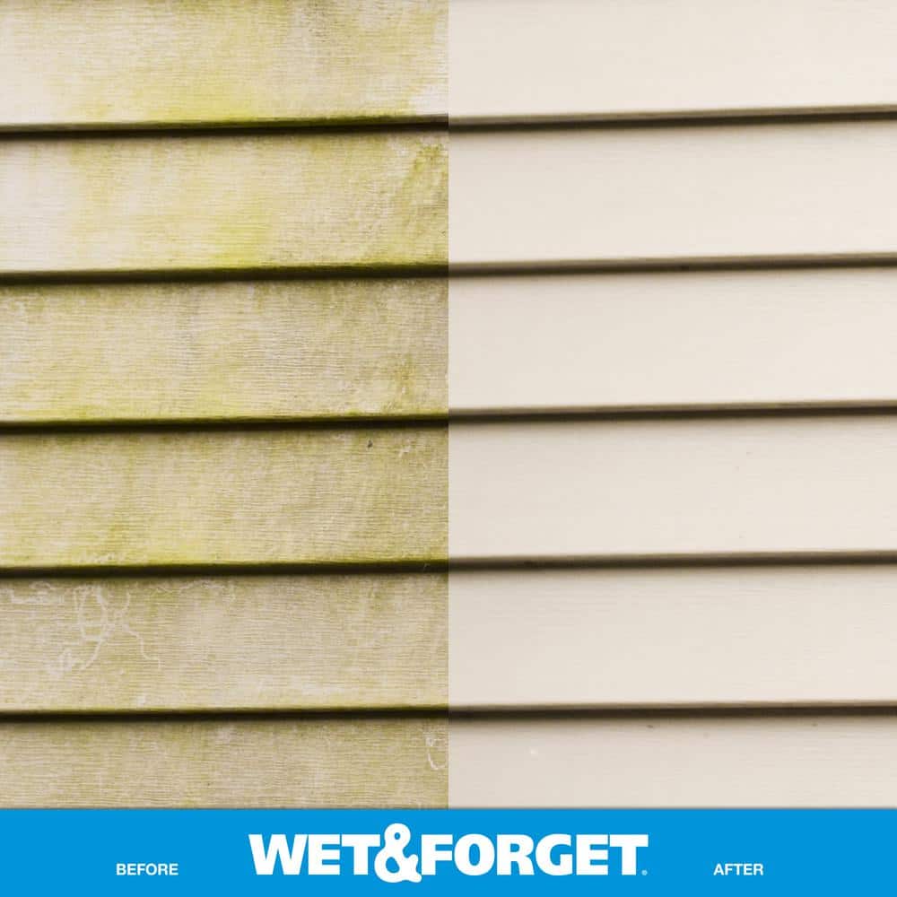 Wet and Forget 1 Gallon Concentrate Outdoor Cleaner Moss Mold Mildew & Algae Stain Remover (Case of 4) (3)