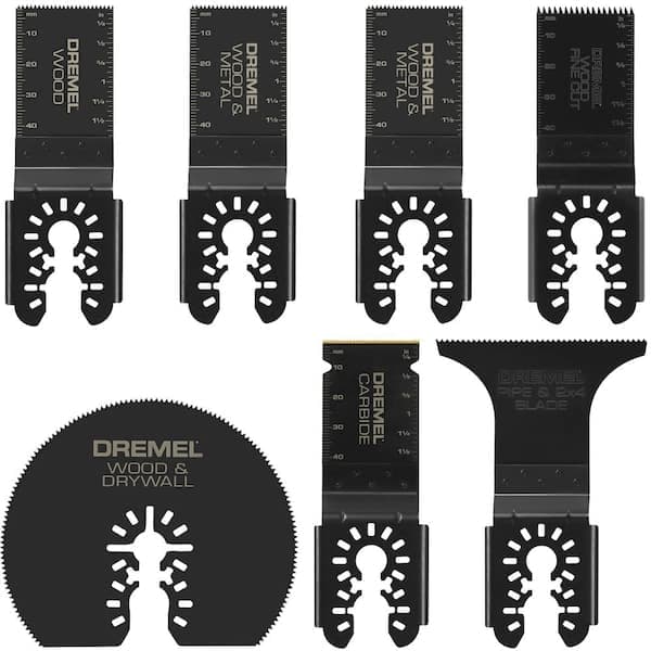 Dremel Universal Carbide/ BiM/ HCS Oscillating Multi-Tool Blade Kit (7-Piece) (2)