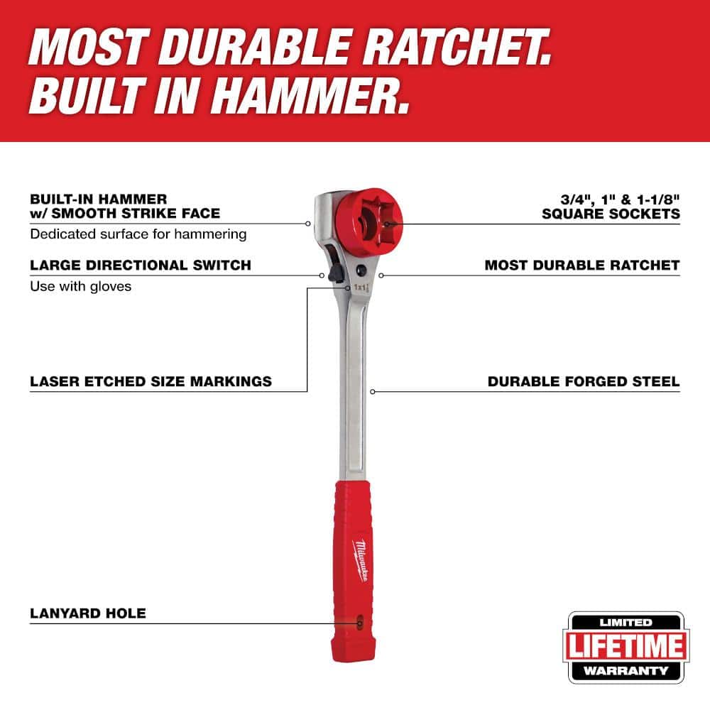 Milwaukee Linemans High Leverage Ratcheting Wrench (2)