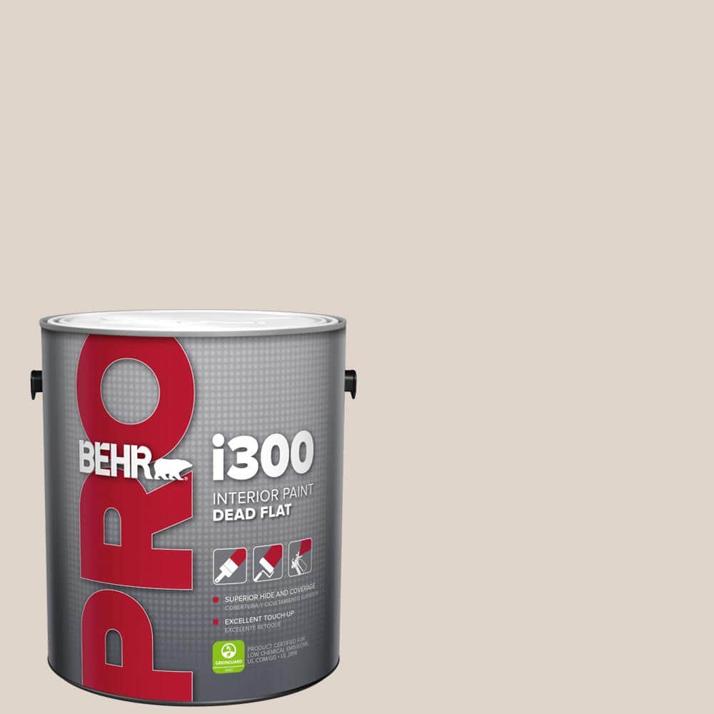 BEHR PRO 1 gal. #N230-1 Castle Beige Dead Flat Interior Paint