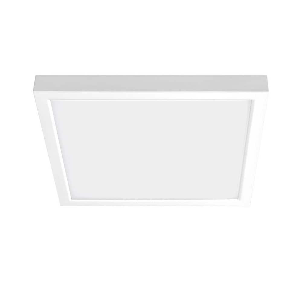 Commercial Electric Flex Install Panel 12 in. x 12 in. White Integrated LED Flat Panel Light with 5CCT (2)