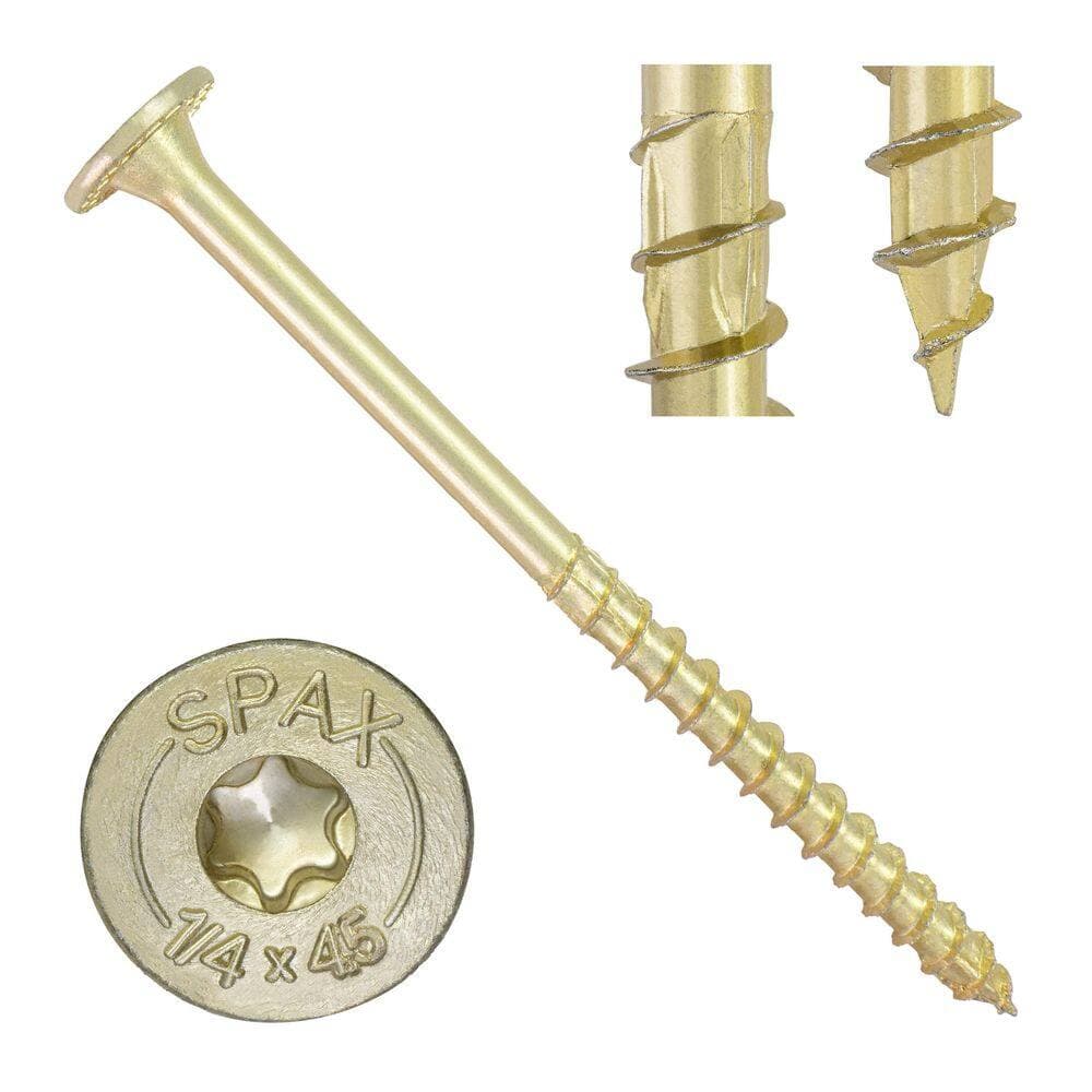 SPAX 1/4 in. x 4-1/2 in. Powerlags XF Interior T40 T-Star Pancake Head Structural Wood Lag Screws (500 Pieces) (2)