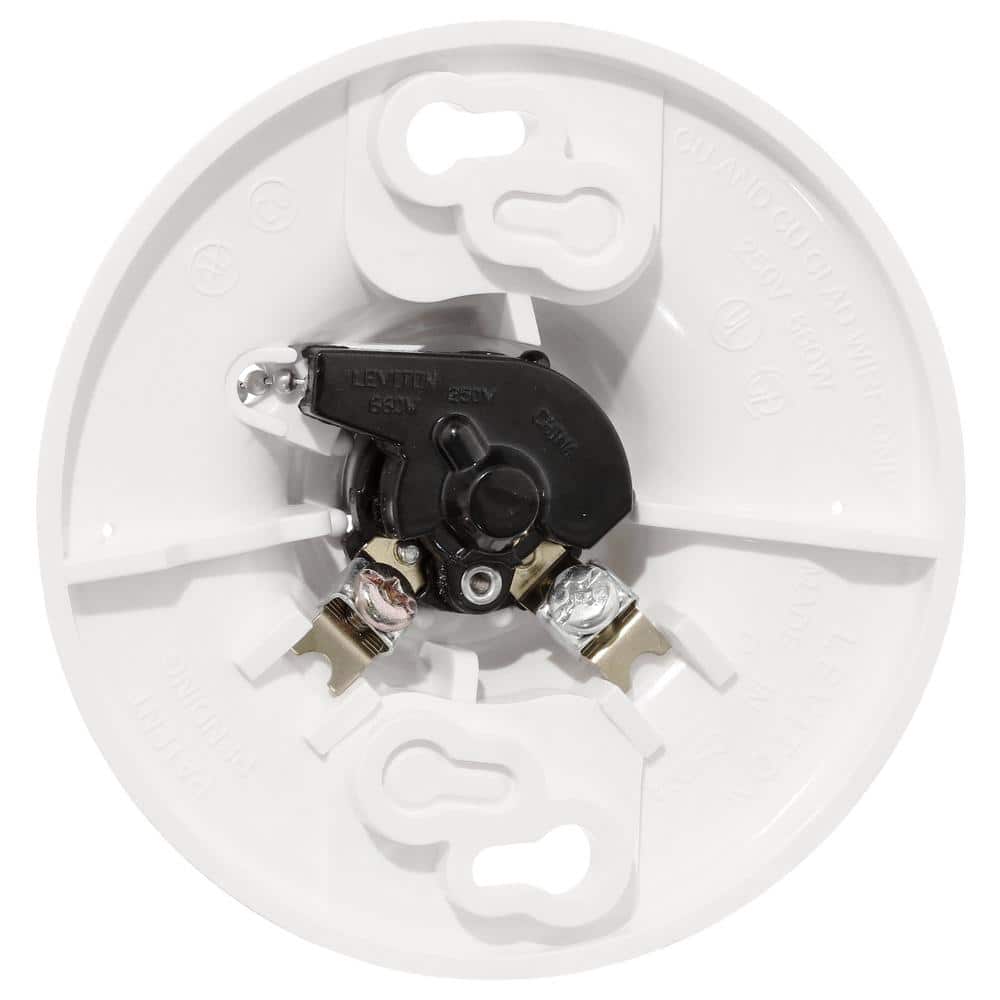 Leviton Plastic Pull-Chain Lampholder 8827-CW4 (4)