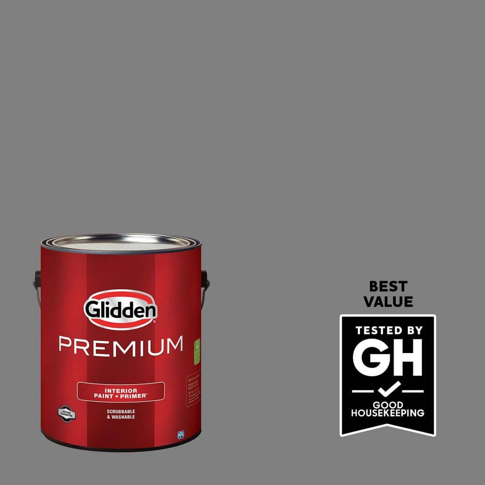 Glidden Premium 1 gal. PPG0996-5 Steamship Flat Interior Latex Paint