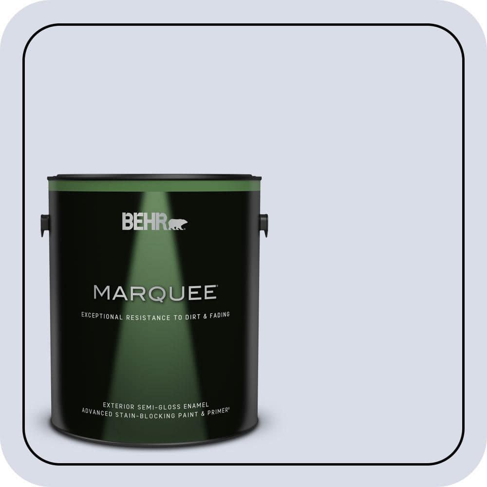 BEHR MARQUEE 1 gal. #630C-2 Sweet Harbor Semi-Gloss Enamel Exterior Paint & Primer