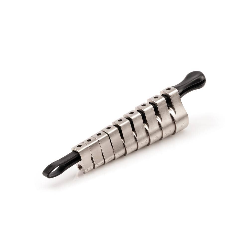 TEKTON 5/16-3/4 in. 3/8 in. Drive 6-Point Flare Nut Crowfoot Wrench Set (9-Piece) with Key