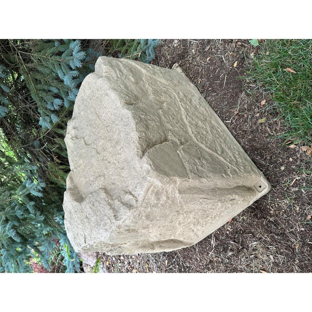 Dekorra 32 in. x 27 in. x 21 in. Medium Rock Cover for Concealing Buried Propane Tank Covers and Irrigation Manifolds in Tan (2)