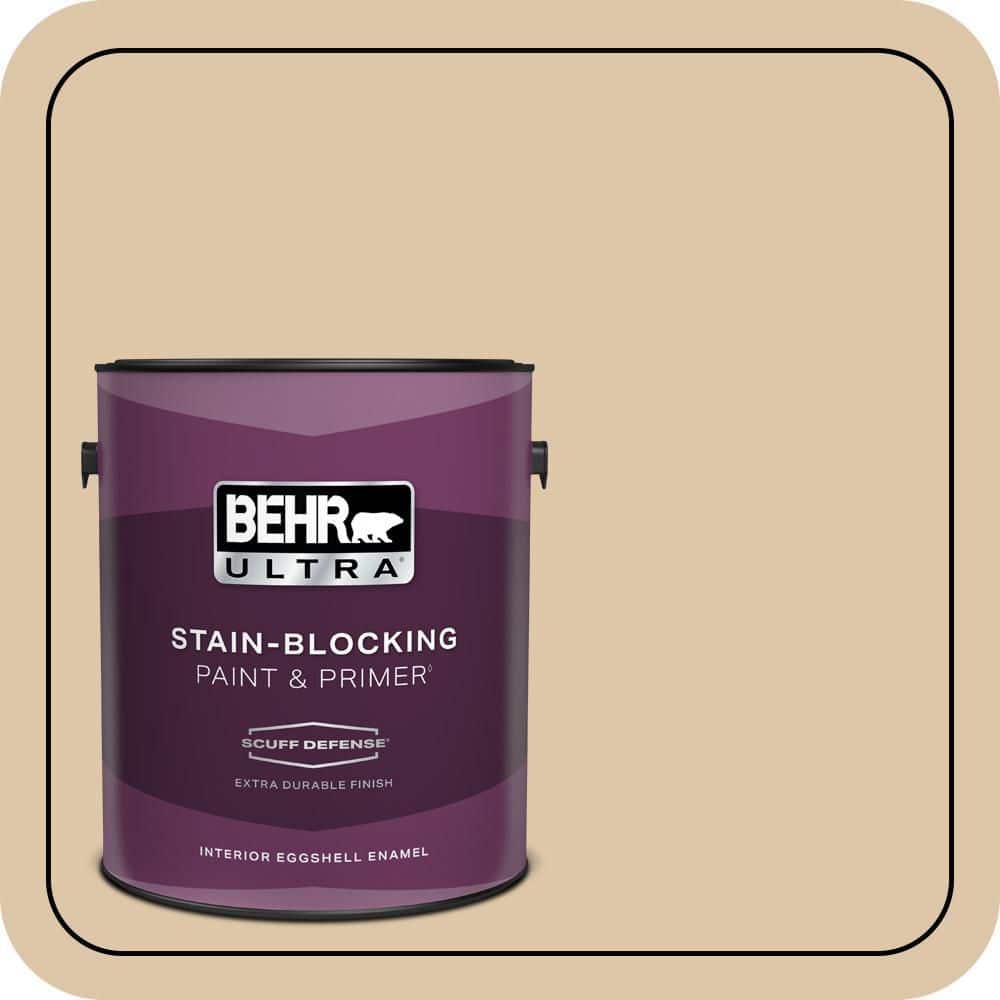 BEHR ULTRA 1 gal. #PPU4-13 Sand Motif Extra Durable Eggshell Enamel Interior Paint & Primer