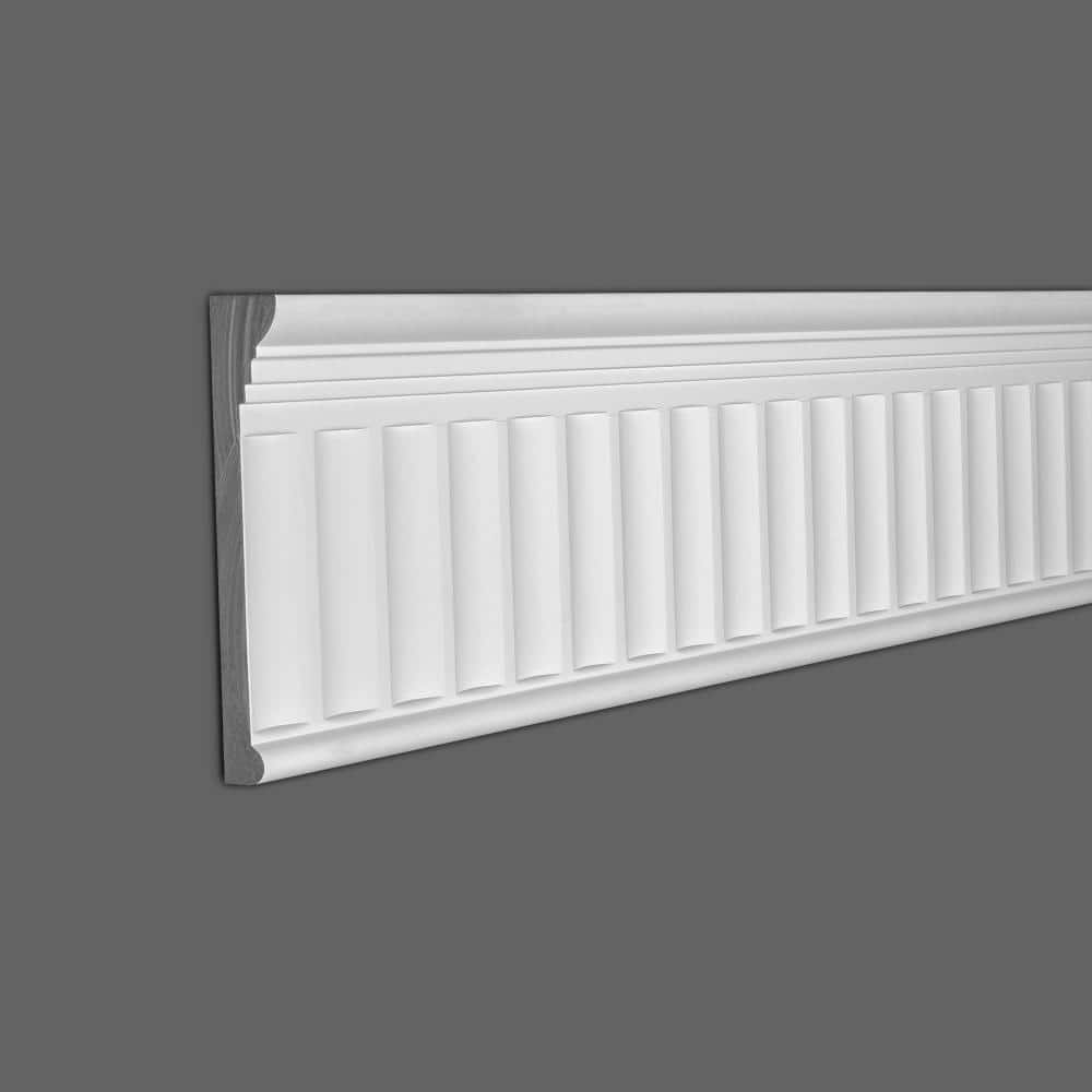 American Pro Decor 1-3/8 in. x 7-3/4 in. x 96 in. Decorative Polyurethane Panel Moulding Pro Pack 16 LF (2-Pack) (2)