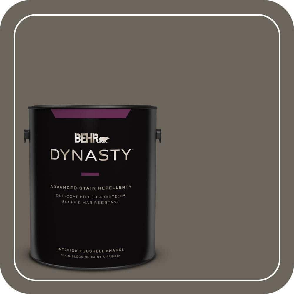 BEHR DYNASTY 1 gal. #N360-6 Patio Stone One-Coat Hide Eggshell Enamel Interior Stain-Blocking Paint & Primer