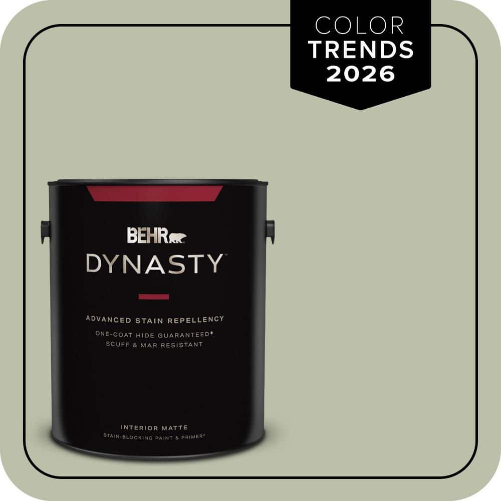 BEHR DYNASTY 1 gal. #S380-3 Urban Nature One-Coat Hide Matte Interior Stain-Blocking Paint & Primer
