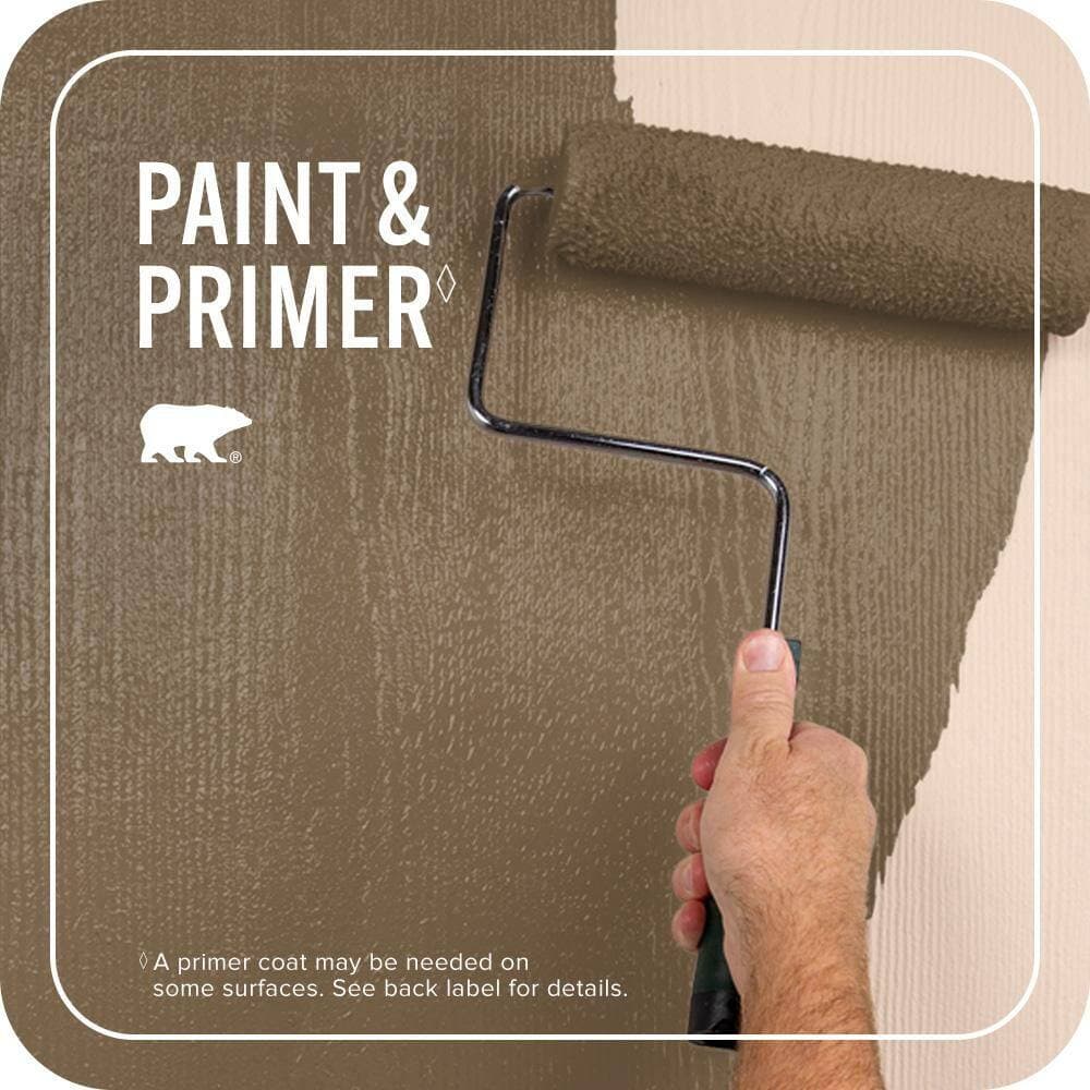 BEHR PREMIUM PLUS 5 gal. #PPU4-19 Arts and Crafts Flat Exterior Paint & Primer (3)
