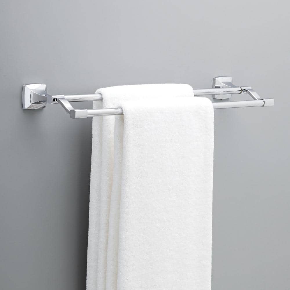 Delta Portwood Wall Mount Double Towel Bar Bath Hardware Accessory (2)