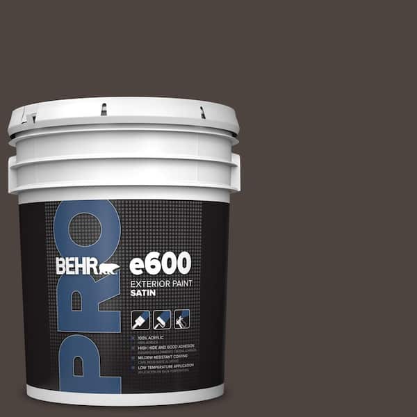 BEHR PRO 5 gal. #PPU5-01 Espresso Beans Satin Exterior Paint (2)