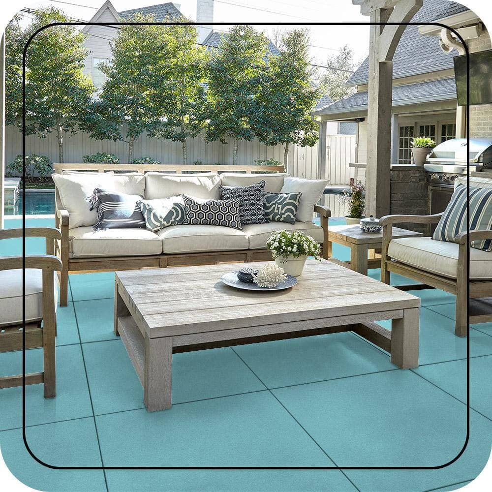 BEHR PREMIUM #M470-3 Textured Low-Lustre Enamel Interior/Exterior Porch and Patio Anti-Slip Floor Paint (3)