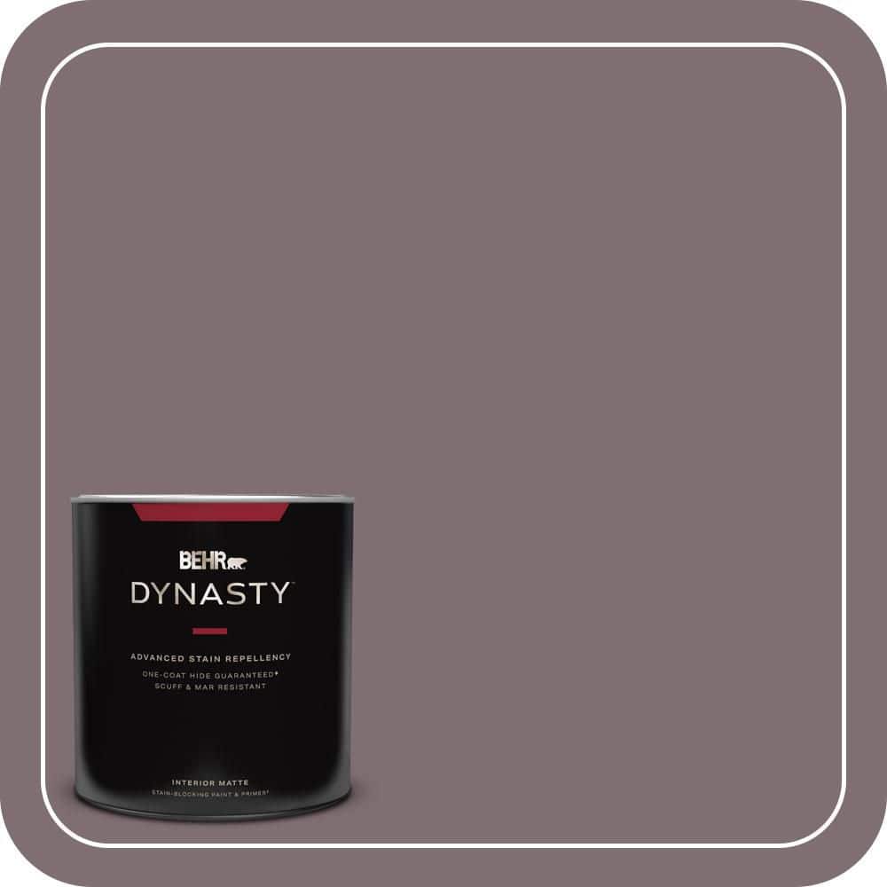 BEHR DYNASTY 1 qt. #N110-5 Royal Raisin One-Coat Hide Matte Interior Stain-Blocking Paint and Primer