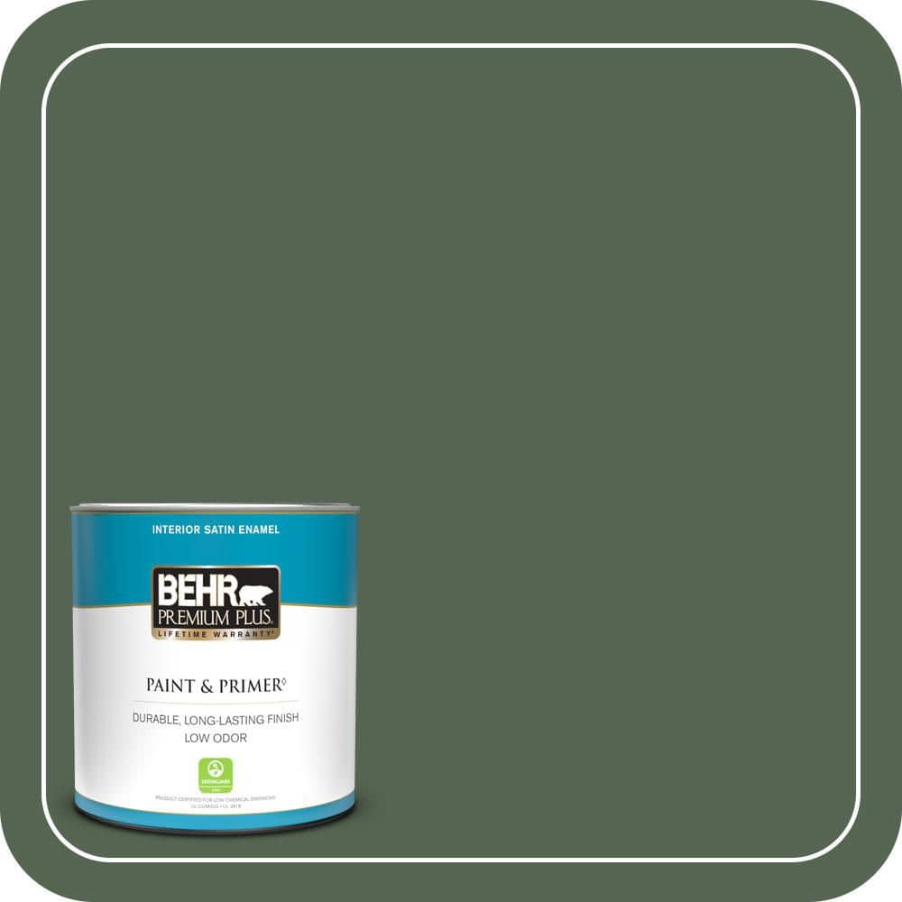 BEHR PREMIUM PLUS #PPU11-19 Lakeside Pine Flat Interior/Exterior Paint & Primer Color Sample