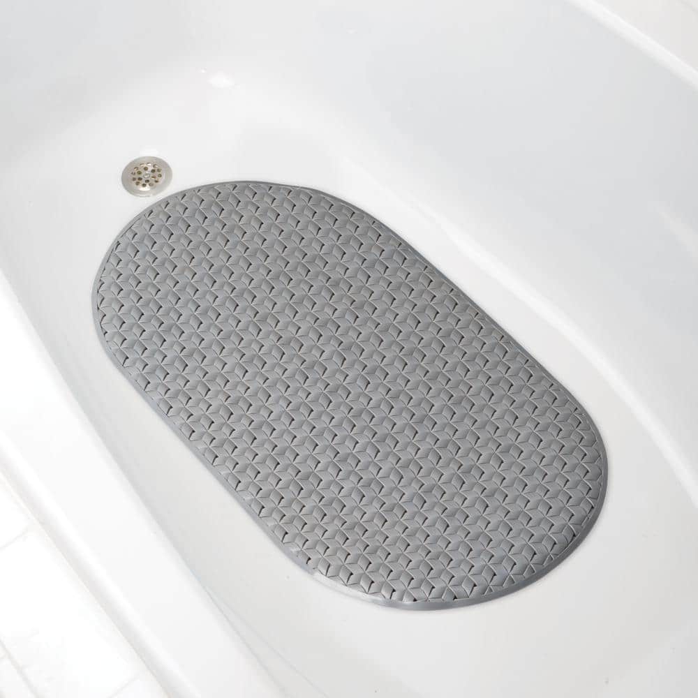 Zenna Home 27.5 in. x 15.5 in. 65% Recycled Premium Bath Mat in Grey (3)