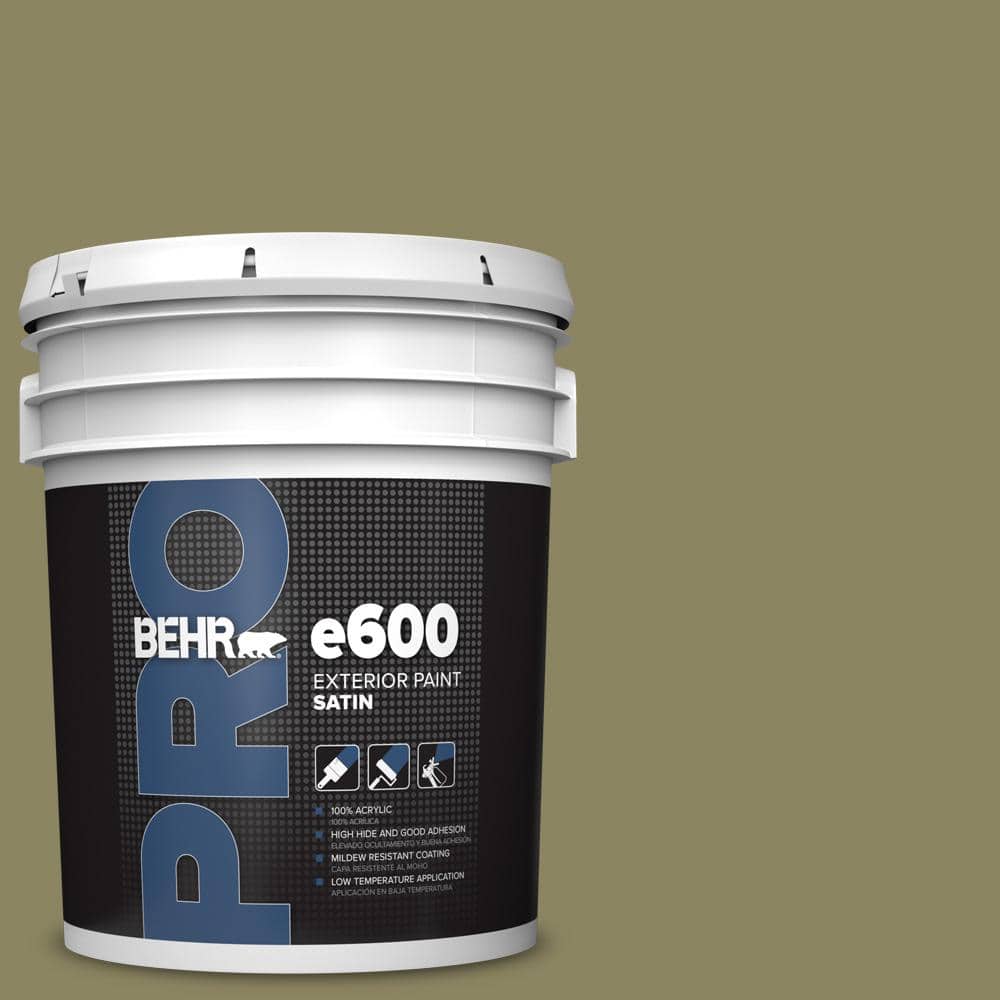 BEHR PRO 5 gal. #S350-5 Green Scene Satin Exterior Paint