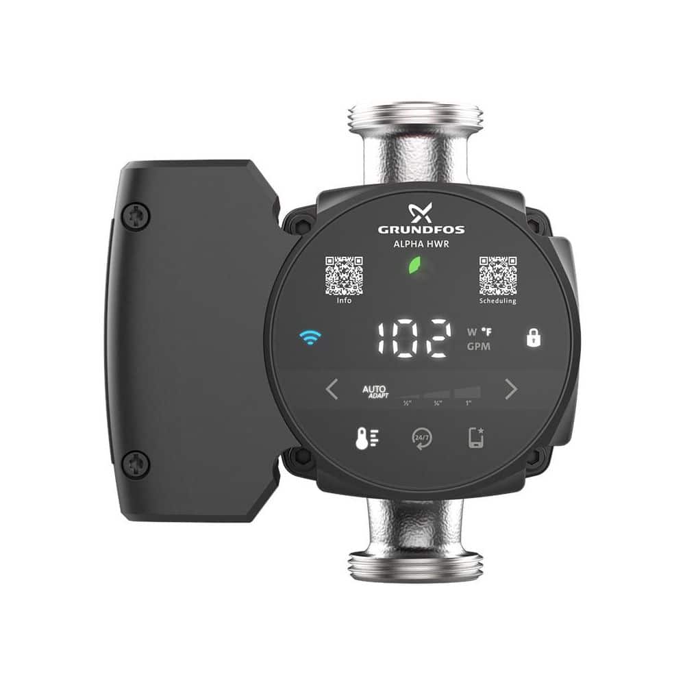 Grundfos ALPHA HWR 15-55 SU/T High-Efficiency Hot Water ECM Circulator (3)