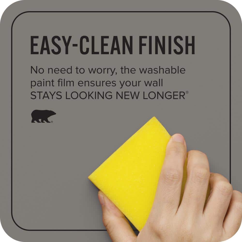BEHR ULTRA 1 gal. #PPU24-21 Greyhound Extra Durable Flat Interior Paint & Primer (4)
