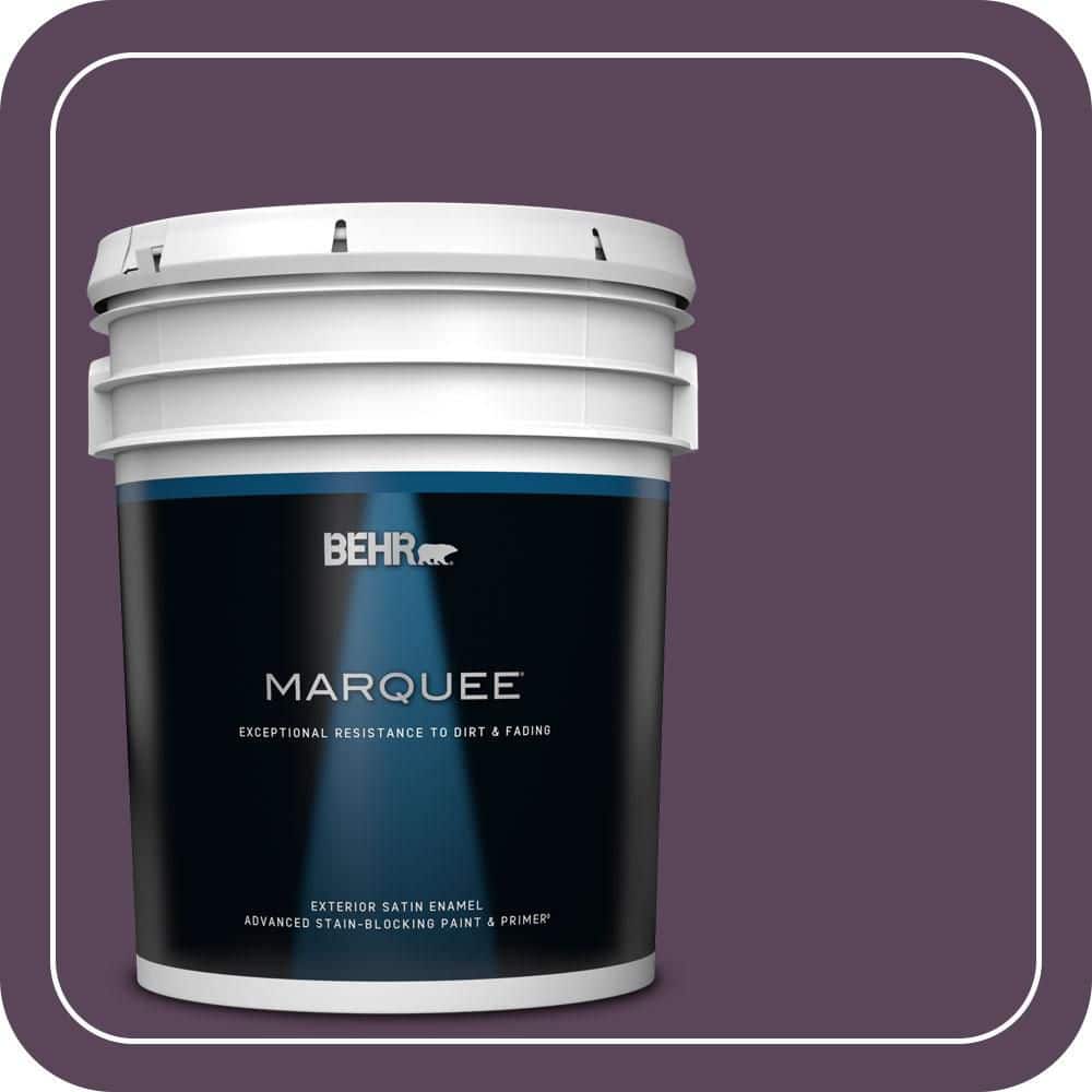 BEHR MARQUEE 5 gal. #T11-3 Strike a Pose Satin Enamel Exterior Paint & Primer