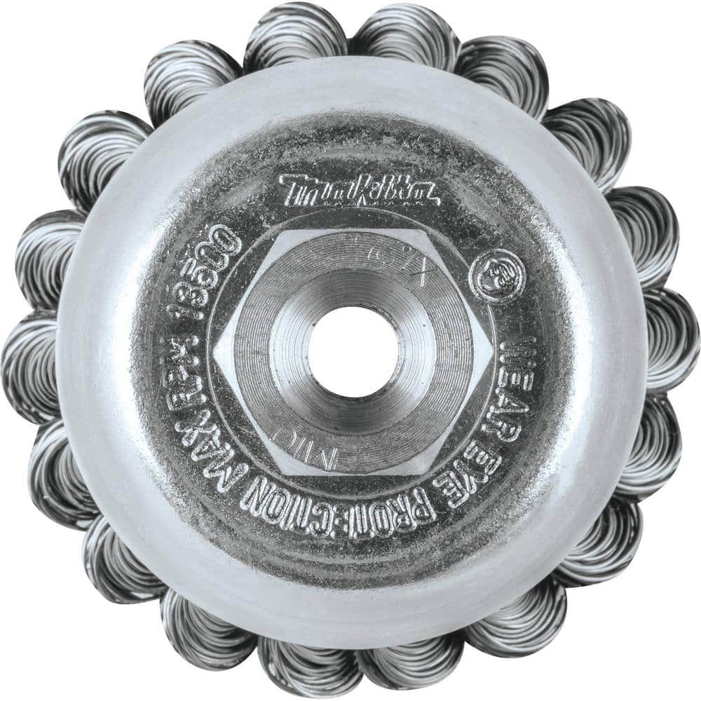 Makita M10 x 25 in. 2-3/4 in. Stainless Knot Wire Cup Brush (3)