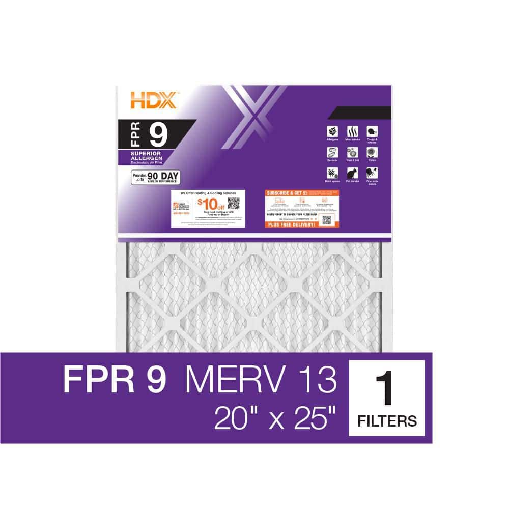 HDX 20 in. x 25 in. x 5 in. Trion AirBear Replacement Pleated Air Filter FPR 9, MERV 11