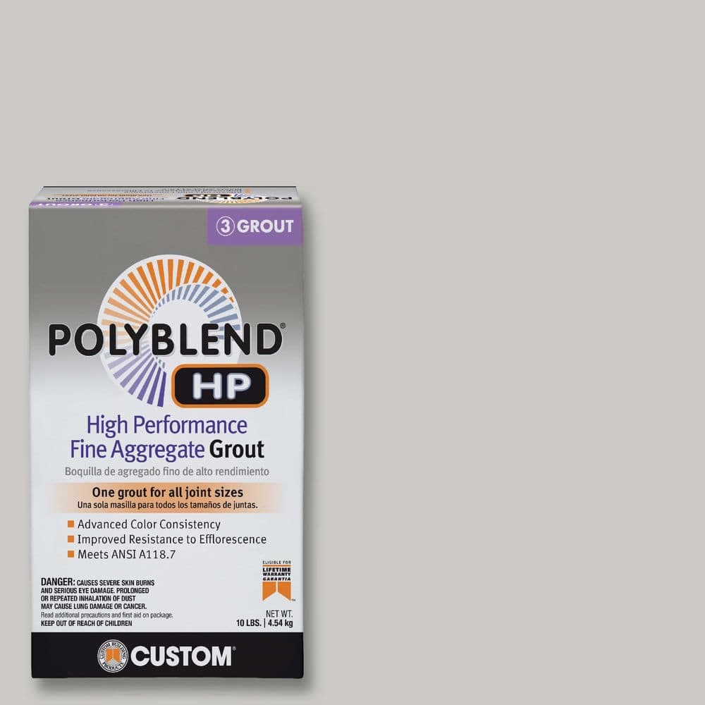 Custom Building Products Polyblend HP #544 Rolling Fog 10 lbs. High Performance Fine Aggregate Grout (2)