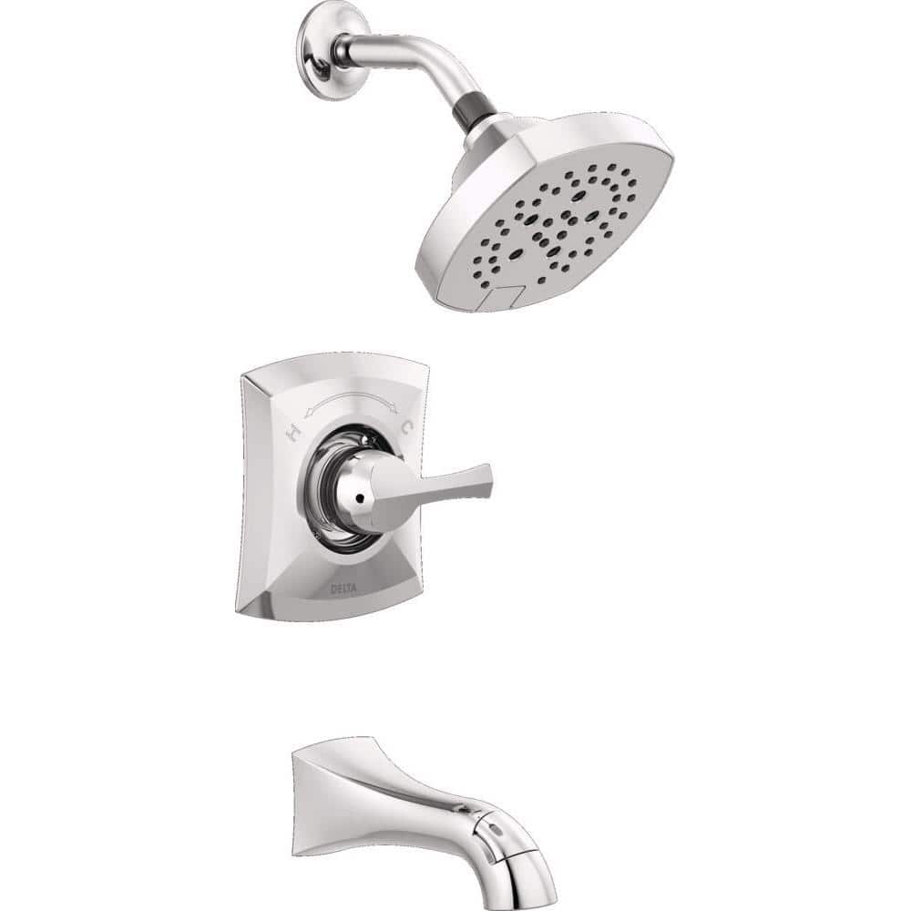 Delta Pierce Single-Handle 5-Spray Tub and Shower Faucet in Chrome (Valve Included) (1)