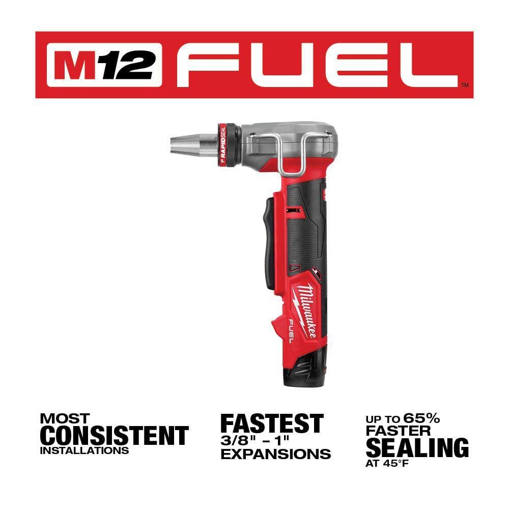 Milwaukee M12 FUEL 12-Volt Li-Ion Cordless 1/2 in. to 1 in. Pex Expansion Tool with M12 Fuel Hackzall Saw and Battery/Charger (3)