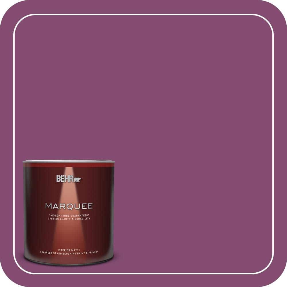 BEHR MARQUEE 1 qt. #680B-7 Sugar Plum Matte Interior Paint & Primer