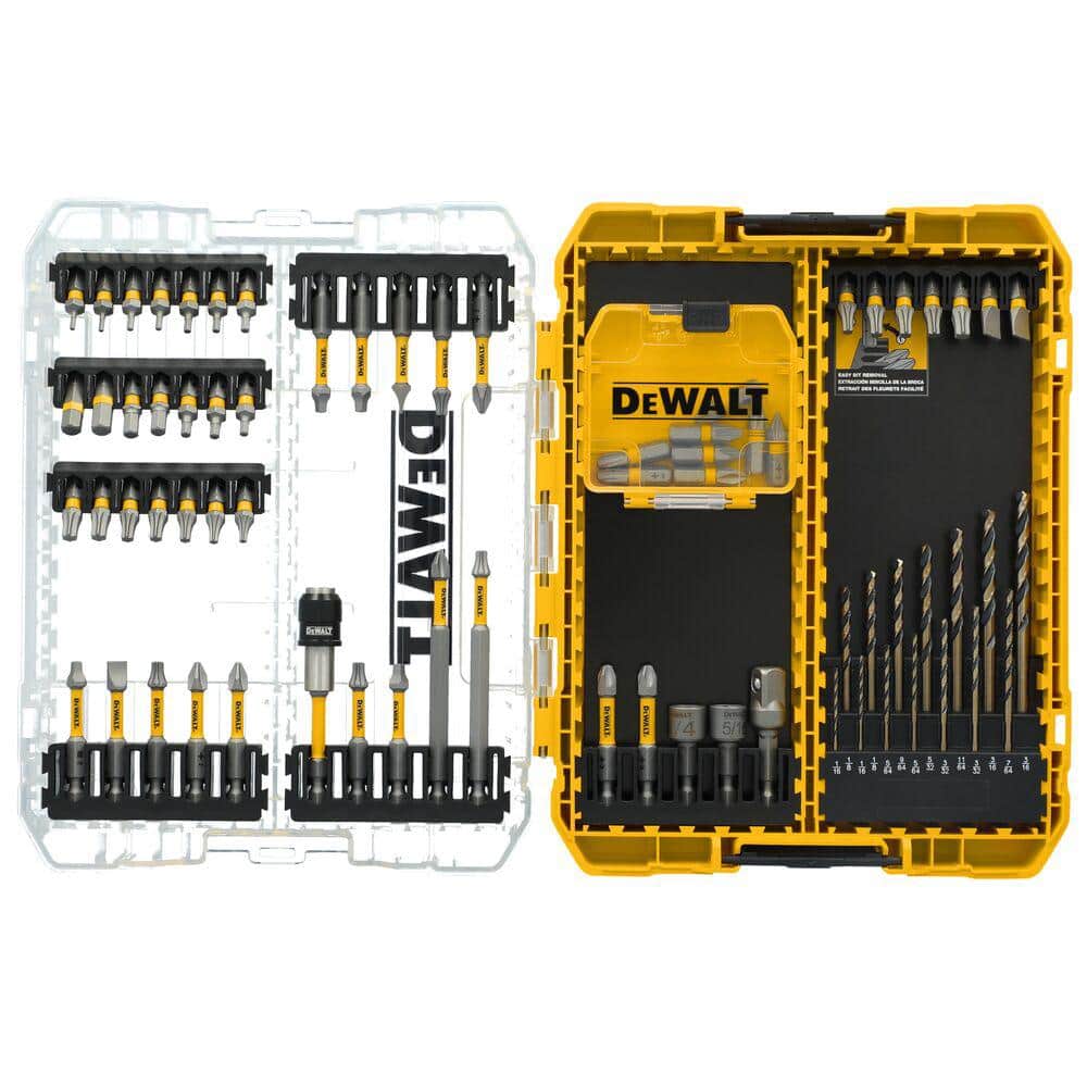 DEWALT Maxfit Ultra Steel Screw Driving and Drill Bit Set (70-Piece) with Toughcase