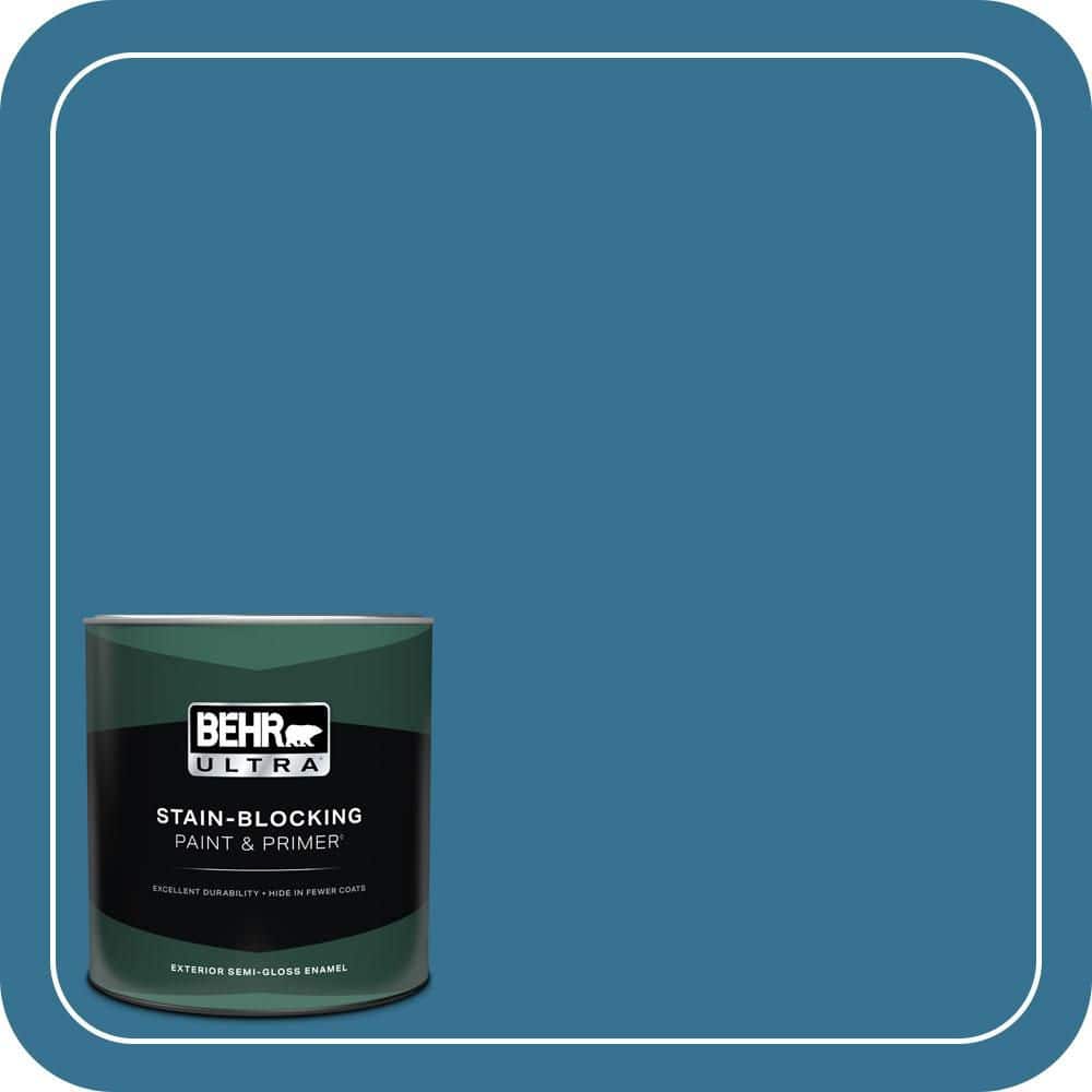 BEHR ULTRA 1 qt. #T18-14 Soul Search Semi-Gloss Enamel Exterior Paint & Primer