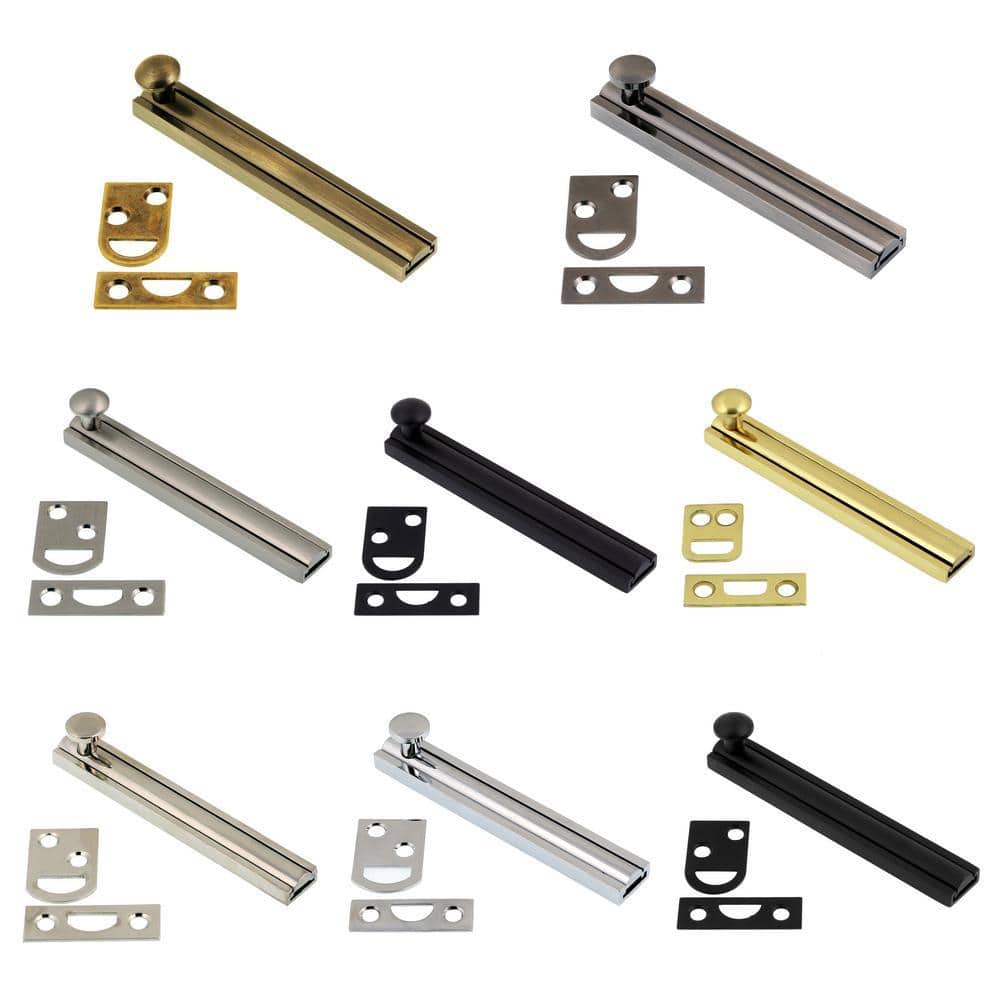 idh by St. Simons 4 in. Solid Brass Oil-Rubbed Bronze Surface Bolt (2)
