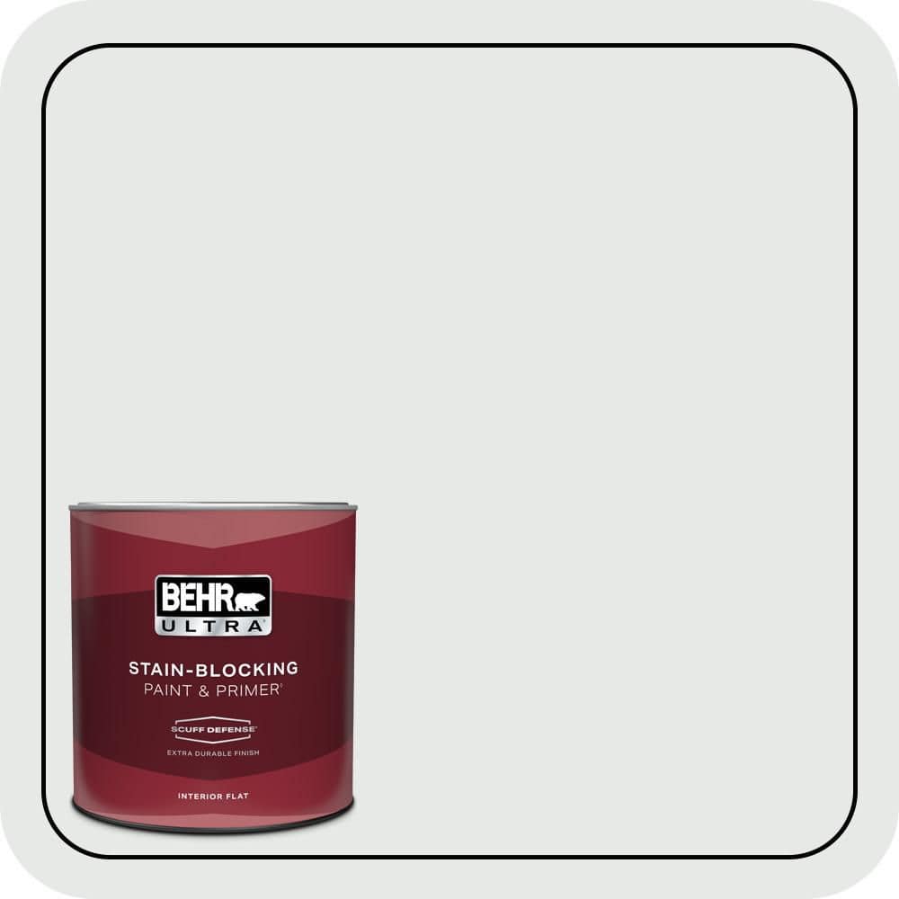 BEHR ULTRA 1 qt. #PWN-44 Bay Breeze Extra Durable Flat Interior Paint & Primer