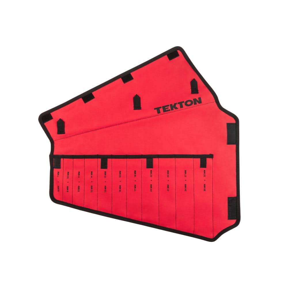 TEKTON 6 mm to 32 mm 11-Tool Box End Wrench Storage Pouch (1)