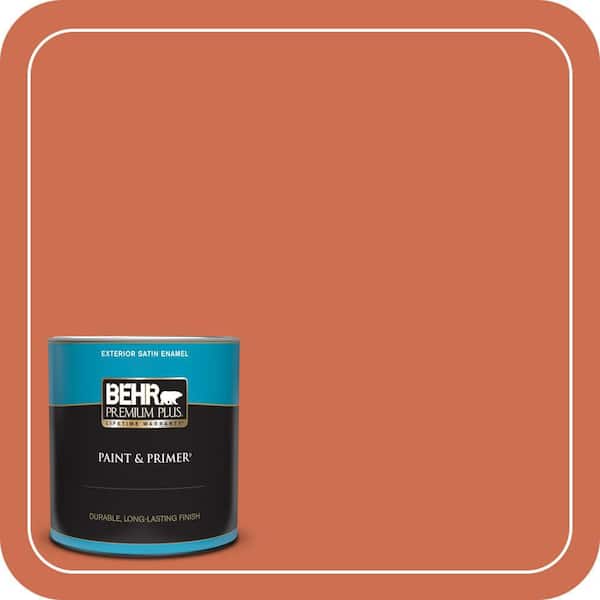 BEHR PREMIUM PLUS #M180-6 Tiki Torch Enamel Low Odor & Primer (3)