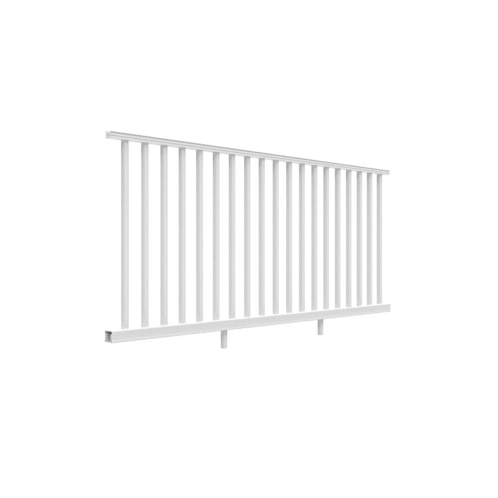 RDI Transform 8 ft. x 42 in. SQ Baluster Rail Kit in Satin White (2)