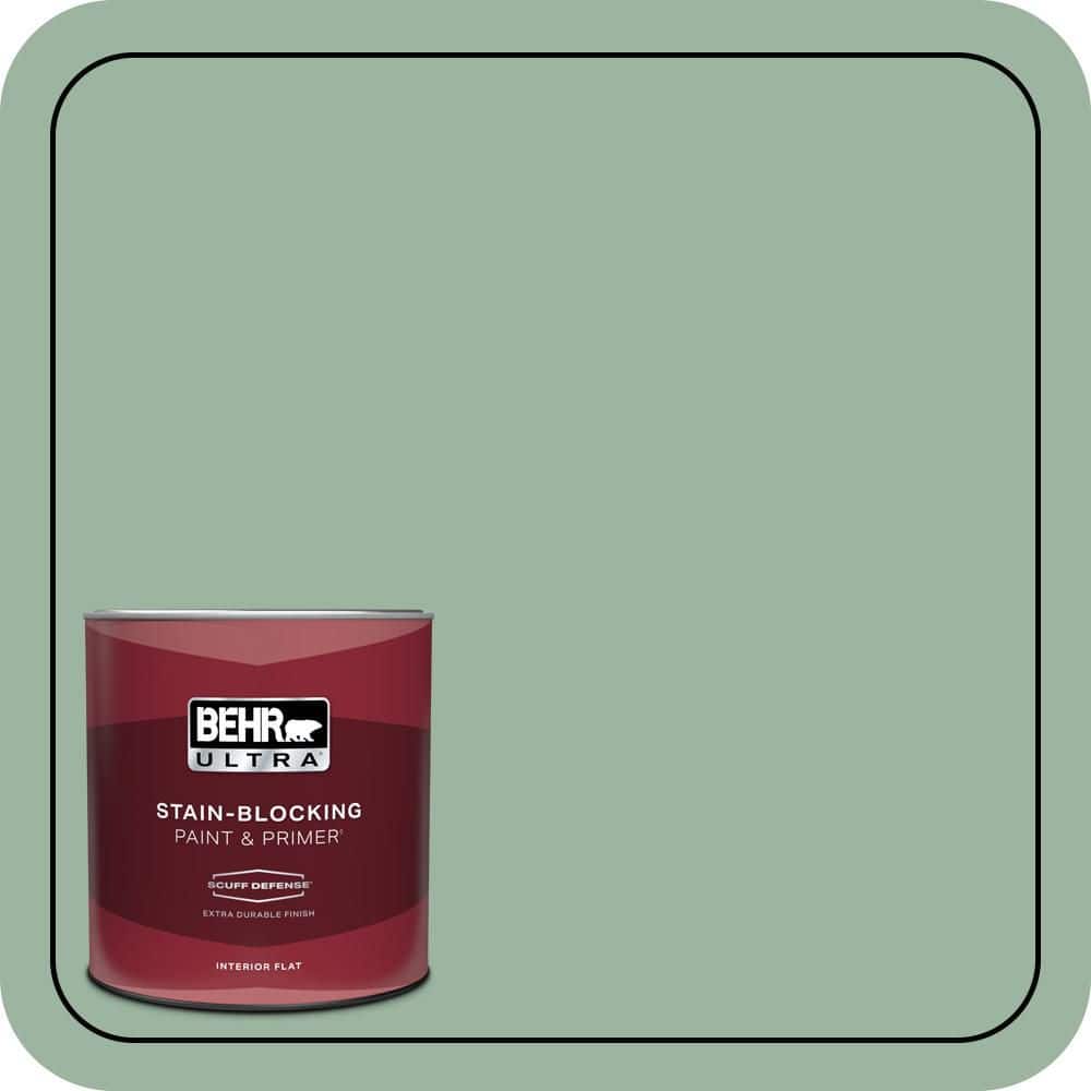 BEHR ULTRA 1 qt. #S410-4 Copper Patina Extra Durable Flat Interior Paint & Primer