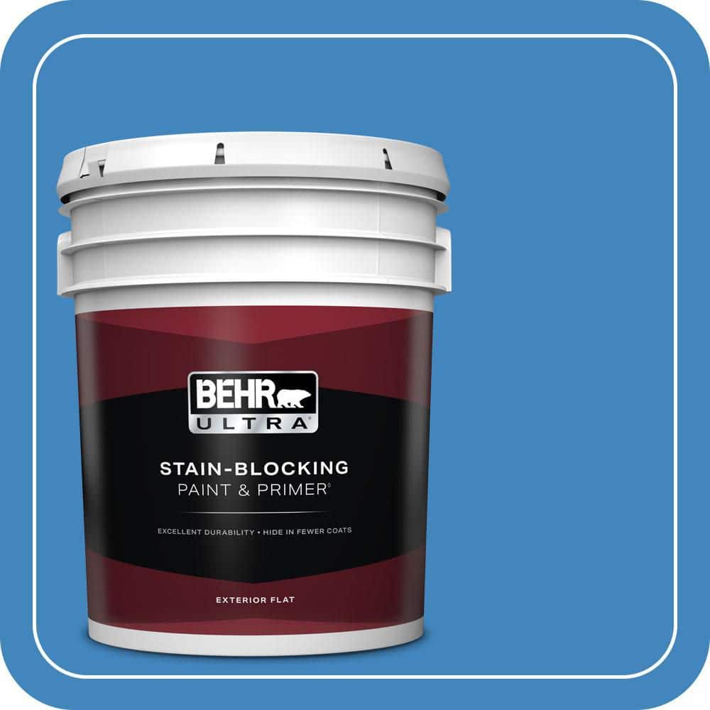BEHR ULTRA 5 gal. #560B-6 Warm Spring Flat Exterior Paint & Primer