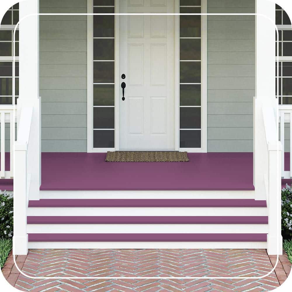 BEHR PREMIUM #PPU1-18 Textured Low-Lustre Enamel Interior/Exterior Porch and Patio Anti-Slip Floor Paint (2)