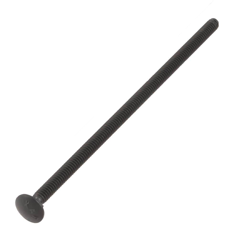 DECKMATE 1/4 in. -20 x 6 in. Black Deck Exterior Carriage Bolt (25-Pack) (3)