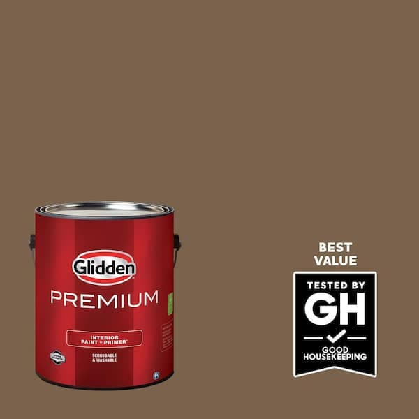Glidden Premium 1-gal. PPG1085-7 Fig Branches Satin Interior Latex Paint (2)