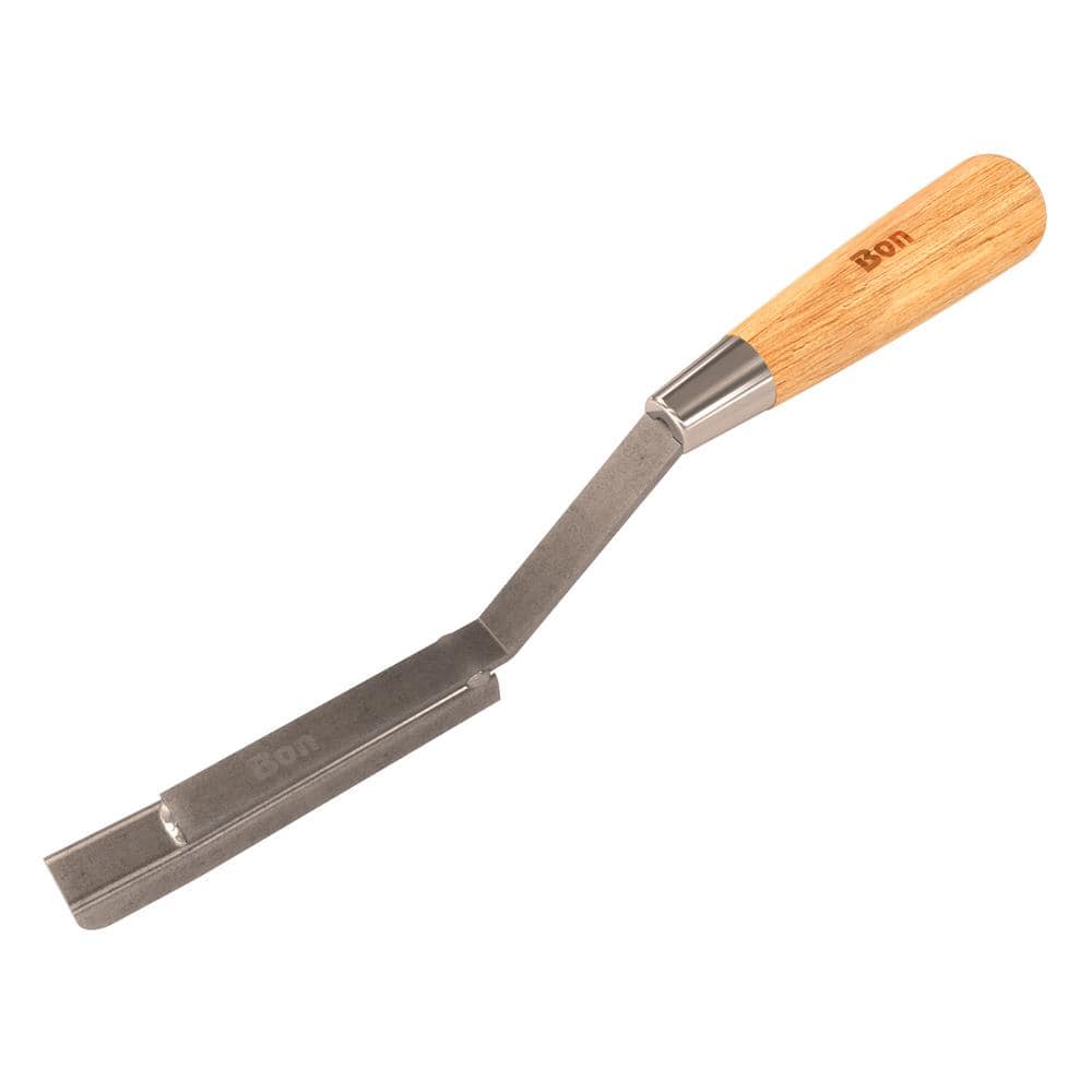 Bon Tool 1/2 in. x 1/4 in. Wide Square Beaded Mortar Jointer with Wood Handle