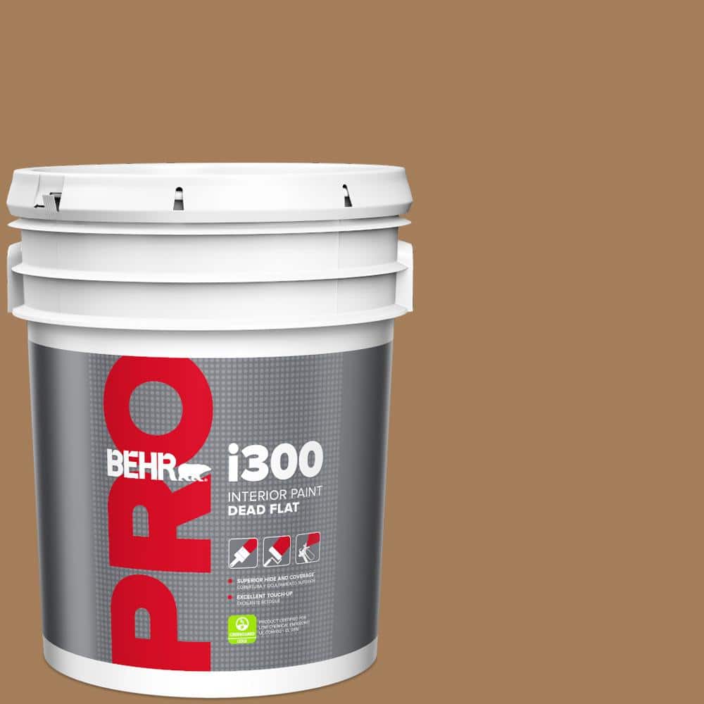 BEHR PRO 5 gal. #270F-6 Fudge Truffle Dead Flat Interior Paint