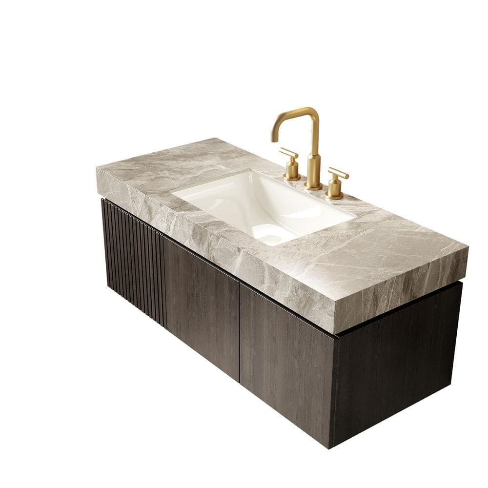 Buruis 47.6 in. W 18.9 in. D Sintered Stone Vanity Top with 3 Pre-Drilled Faucet Hole, Cabinet Not Included (3)