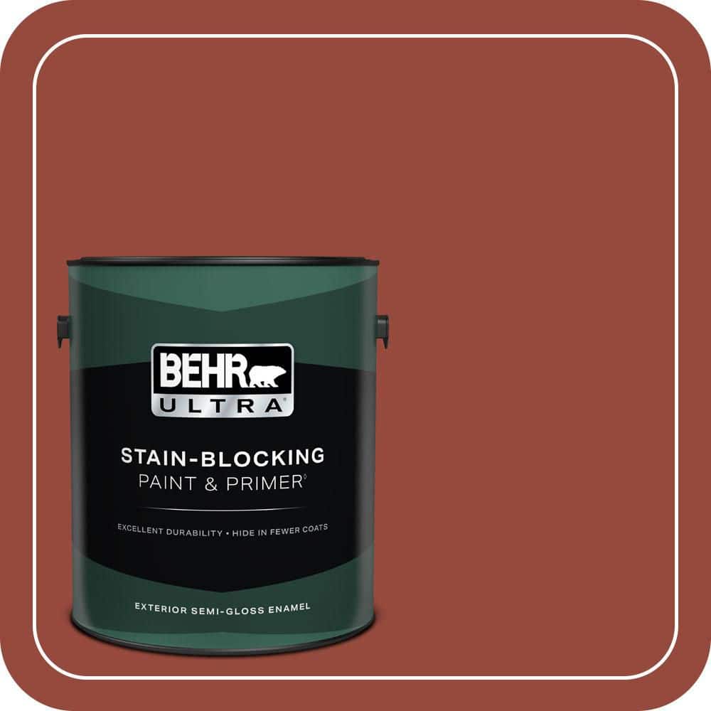 BEHR ULTRA 1 gal. #MQ1-24 Smokin Hot Semi-Gloss Enamel Exterior Paint & Primer