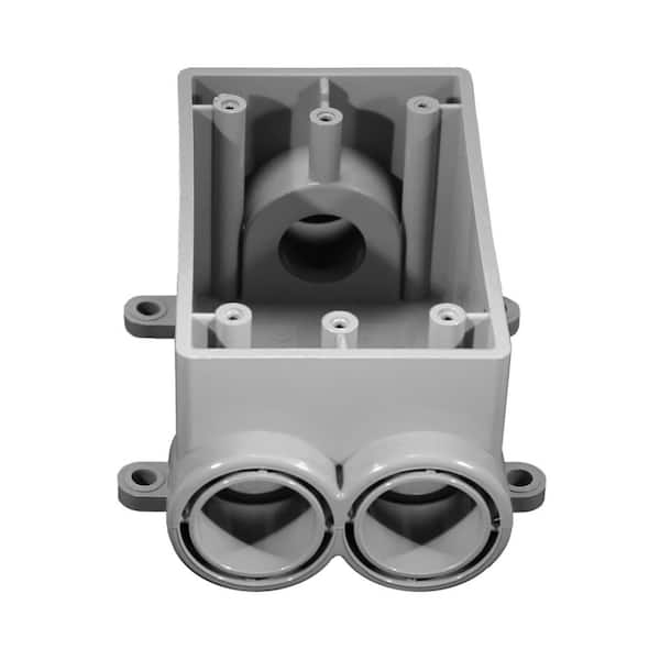 .5 in. 1-Gang 20 cu. in. PVC FSCC Half Box Conduit Fitting for Cantex PVC Conduits (2)